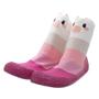 Imagem de Meia com Sola Ursinha Infantil Menina Pimpolho 74303E Rosa