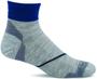 Imagem de Meia de Compressão Sockwell Pulse Quarter Firm para Homens - Cinza