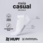 Imagem de Meia HUPI Casual Invisível Algodão Branco M - Kit 20 Pares