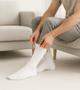 Meia Masculina kit 12 Pares Cano Alto Longo Sport Branca Confortável - Sporte Imagem de Meia Masculina kit 12 Pares Cano Alto Longo Sport Branca Confortável
