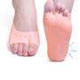 Imagem de Meia Palmilha Silicone Hidratante Protetor Pés Calcanhar Dedos Sapato Conforto Ortopédico Alívio Dor