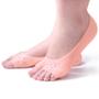 Imagem de Meia Palmilha Silicone Hidratante Protetor Pés Calcanhar Dedos Sapato Conforto Ortopédico Alívio Dor