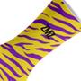 Imagem de Meia Para Skate Zebra Amarelo e Roxo Zmz