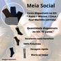 Imagem de Meia social fina cano longo kit 12 pares sortidas