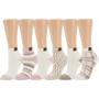 Imagem de Meias BEARPAW femininas Cozy Super Soft Warm Lounge, 6 pares