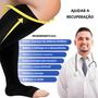 Imagem de Meias de Compressão Plus Size - Antifadiga, Alívio da Dor, para Ciclismo e Esportes