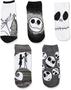 Imagem de Meias Disney Nightmare Before Christmas para mulheres, 5 pares