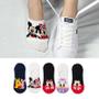 Imagem de Meias Femininas Fofas de Algodão - 5 Pares de Meias Invisíveis com Desenho de Ursos e Mouse