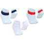 Imagem de Meinha Baby Kit 03 Pares Toque Macio Algodão Anti Alérgico Cores Sortidas Menino