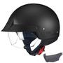 Imagem de Meio capacete para motocicleta GLX M14 Cruiser com viseira colorida pequena