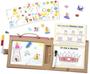 Imagem de Melissa &amp Doug Natural Play: Play, Draw, Create Reusable Drawing &amp Magnet Kit  Princesses (54 Magnets, 5 Dry-Erase Markers)