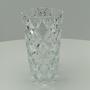 Imagem de MELLIONE VASO DECORATIVO ENFEITE CASA 28x14x14cm CRISTAL ECO TRANSPARENTE