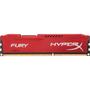 Imagem de Memória 8GB DDR3 Kingston HyperX Fury 1600MHz Red (HX316C10FR/8)