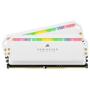 Imagem de Memória DDR4 Corsair Dominator Platinum RGB, 16GB (2x 8GB), 4000MHz, Branco