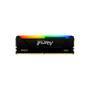 Imagem de Memória Kingston Ddr4 32Gb 2666Mhz Preta Rgb Fury Beast Kf426C16Bb2A 32