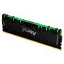 Imagem de Memória Kingston Fury Renegade RGB Black, 16GB, DDR4, 3200MHz, 1.35V, Desktop - KF432C16RB12A/16