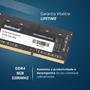 Imagem de Memoria Notebook 8GB DDDR4 3200Mhz Sodimm Padrão KVR21S15S8