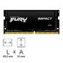 Imagem de Memória Para Notebook Kingston Fury Impact 16GB 3200MHz DDR4 CL20 - KF432S20IB/16