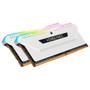 Imagem de Memória RAM Corsair Vengeance RGB PRO SL, 32GB (2x16GB), 3200MHz, DDR4, CL16, Branco - CMH32GX4M2E3200C16W