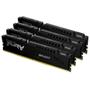 Imagem de Memória RAM Kingston Fury Beast, 128GB (4x32GB), 5600MHz, DDR5, CL40,para Intel XMP, Preto - KF556C40BBK4-128