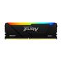 Imagem de Memoria Ram Kingston Fury Beast DDR4 8GB 3200MHZ RGB - Preto (KF432C16BB2A/8)