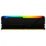 Imagem de Memória RAM Kingston Fury Beast, RGB, 8GB, 3200MHz, DDR4, CL16, Preto - KF432C16BB2A/8