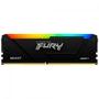 Imagem de Memória RAM Kingston Fury Beast, RGB, 8GB, 3200MHz, DDR4, CL16, Preto - KF432C16BB2A/8