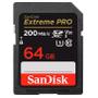 Imagem de Memoria SD Sandisk 64GB Extreme Pro SDHC Uhs-I 200MB/s