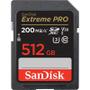 Imagem de Memória Sd Sandisk Extreme Pro 200 140 Placa Mãe S C10 U3 V30 512 Gb Sdsdxxd