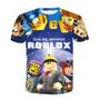 Imagem de Meninos 3d Impresso Roblox Camiseta Manga Curta Dos Desenhos Animados Esportes Casual Streetwear