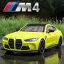 Imagem de Meninos BMW M4 Liga Diecast Modelo Carro 124 Escala Simulação Brinquedo Veículo Decoração De Casa