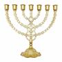 Imagem de Menorah Candelabro Judaico - 27 Centímetros / Dourado