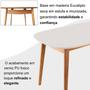 Imagem de Mesa 160x80cm Mdf Laqueado com Vidro Laqueado Ceci Yescasa