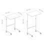 Imagem de Mesa Apoio Com Rodinhas Ajustável Mel/preto Notebook Cama