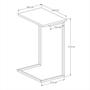 Imagem de Mesa Apoio Lateral Sofá, Cama Estilo Industrial