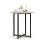 Imagem de Mesa Apoio Lateral Sofá Sala Estar Redonda Estilo Industrial