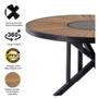 Imagem de Mesa Atenas Com Prato Giratório em Aluminio Trama Original