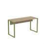 Imagem de Mesa Auxiliar Tubular P25 Pandin 90 CM Noce Naturale e Verde