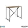 Imagem de Mesa bancada steel quadra mdp vermont aço carbono preto fosco 110cm - artesano