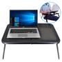 Imagem de Mesa Base para Notebook Suporte Ajustável Preto Cooler