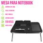 Imagem de Mesa Base para Notebook Suporte Ajustável Preto Cooler