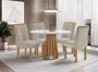 Imagem de Mesa Berlim Redonda 1,00x1,00 Com 4 Cadeiras Lisboa - Cel Moveis