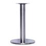 Imagem de Mesa Beta Big em Inox 75 cm (Altura) com Disco Redondo com Tampo em MDP Quadrado 80 cm Cor Branco
