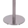 Imagem de Mesa Beta em Inox 75 cm (Altura) com Disco Redondo com Tampo em MDP Redondo 60 cm Cor Branco