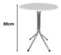 Imagem de Mesa Bistrô Baixa Estrutura Cromada Com Tampo 60cm Redondo MDF