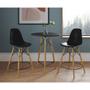 Imagem de Mesa Bistrô Eames Eiffel Preta com 2 Banquetas Pretas de Madeira