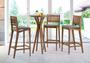 Imagem de Mesa Bistro Natu com Tampo de Vidro 70 cm (LARG) - 51246
