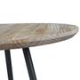 Imagem de Mesa Bistro Redonda Trime Cor Driftwood Base Grafite 107cm - 64797