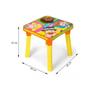 Imagem de Mesa Bita Infantil com Cadeira Laranja e Amarela com Boneco