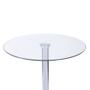 Imagem de Mesa Boxbit Apollo Bistrô Base Cromada Tampo de Vidro